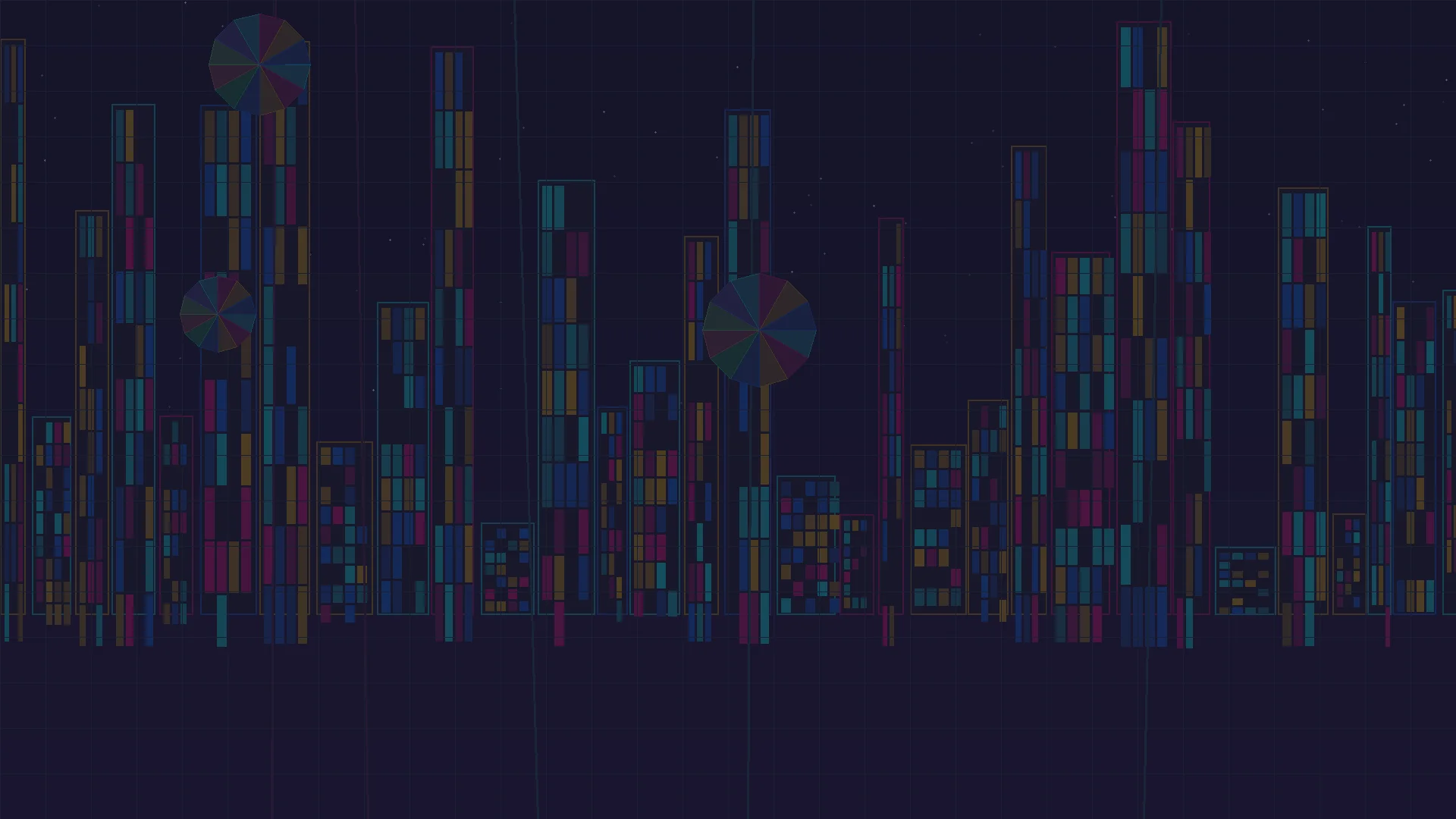 乐游棋牌 赛博朋克彩窗不夜城全景